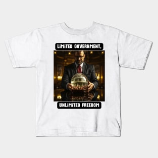 Limited Government, Unlimited Freedom Kids T-Shirt